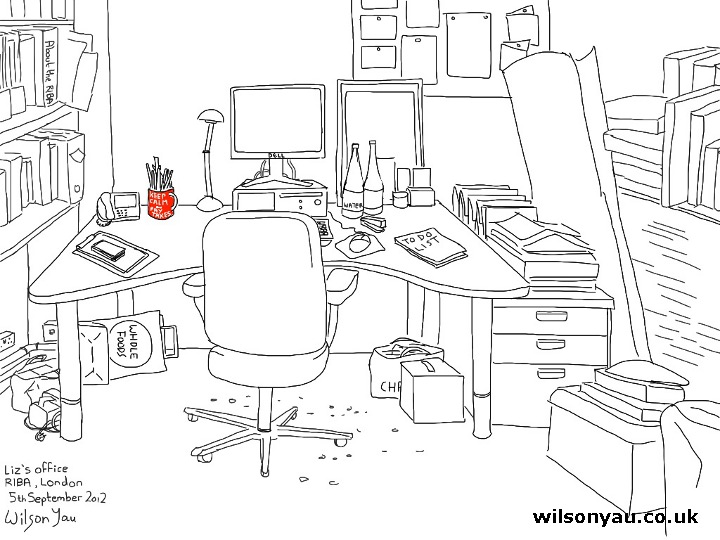 My office, London - 5th September 2012. Wilson Yau