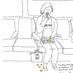 Eating a McDonald's breakfast, Piccadilly line, 16th August 2012