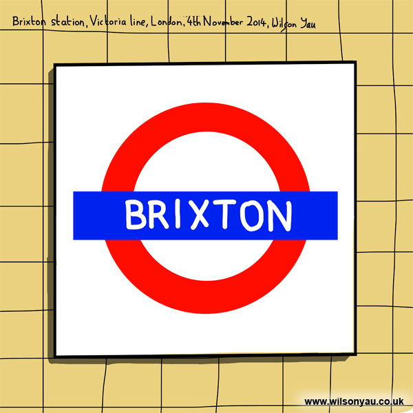 Signage, Brixton tube station