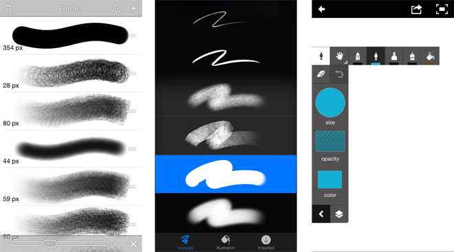 iPhone drawing app screenshots