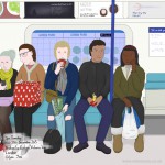 Christmas gifs, Tuesday afternoon, Victoria line, London, 15th December 2015