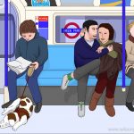 Sleeping spaniel, 7pm Tuesday, 7th November 2017, Oxford Circus to Brixton, Victoria line, London