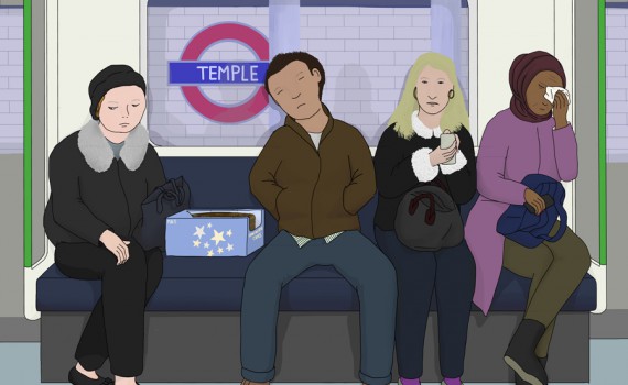 Cake and tears, District line, 30th January 2016